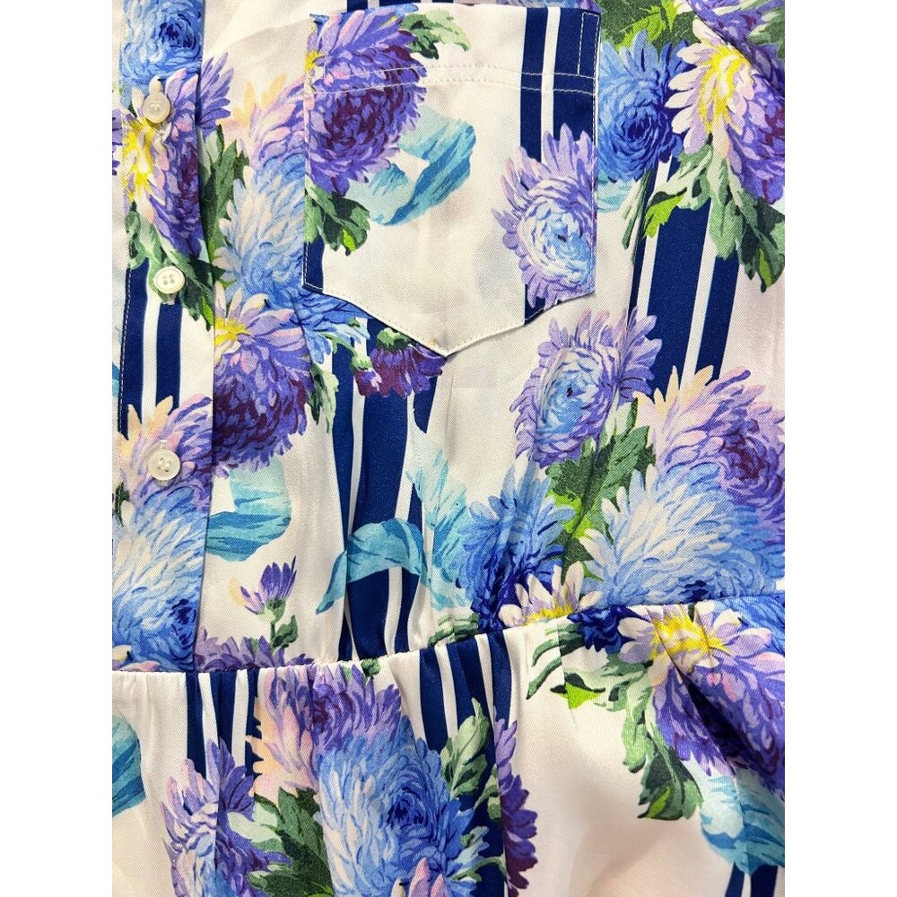 J. Crew a-line shirt Dress in vintage floral size 10 - Picture 8 of 10